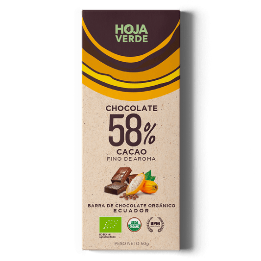 Barra de Chocolate Pura 58%