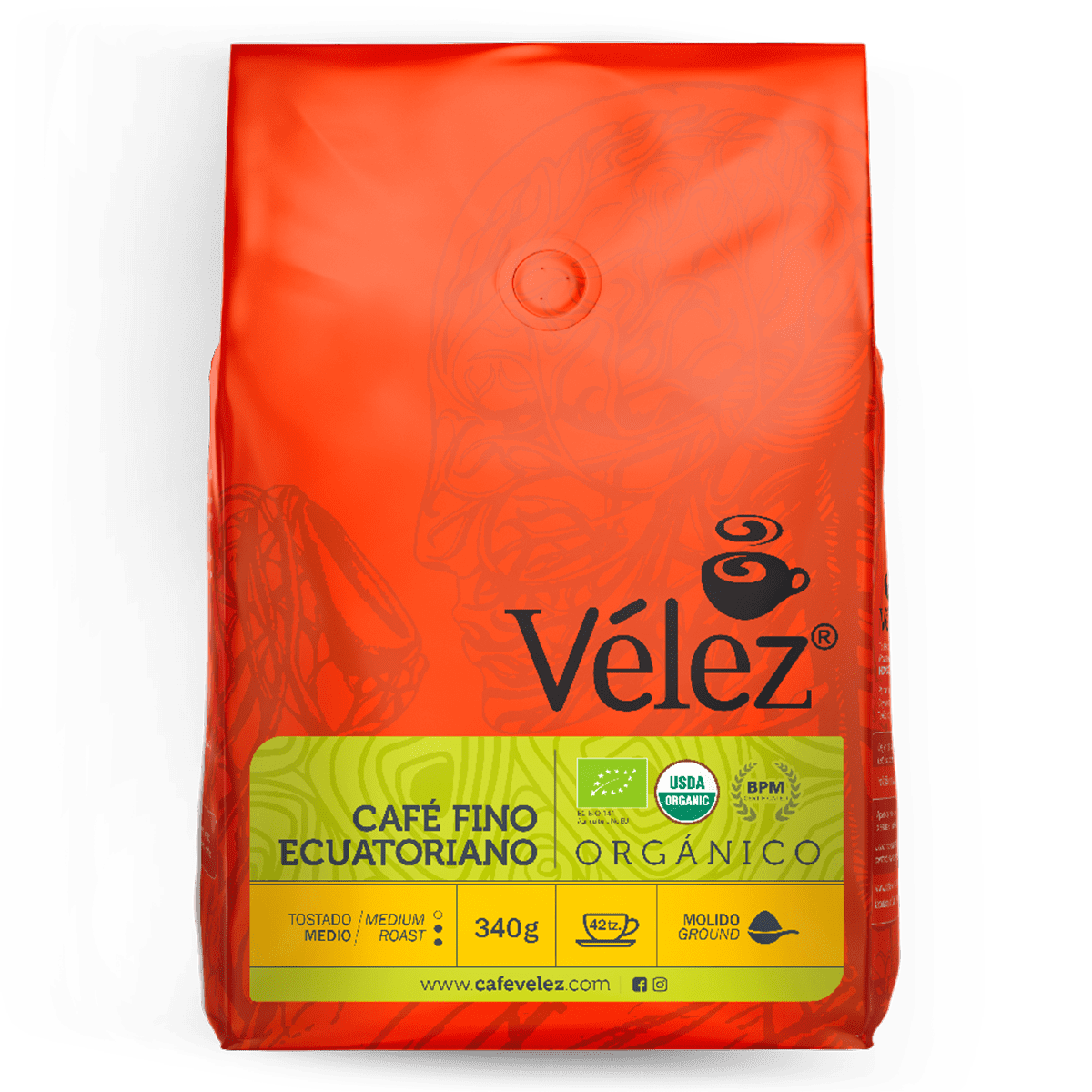Café Orgánico Molido Vélez 340g