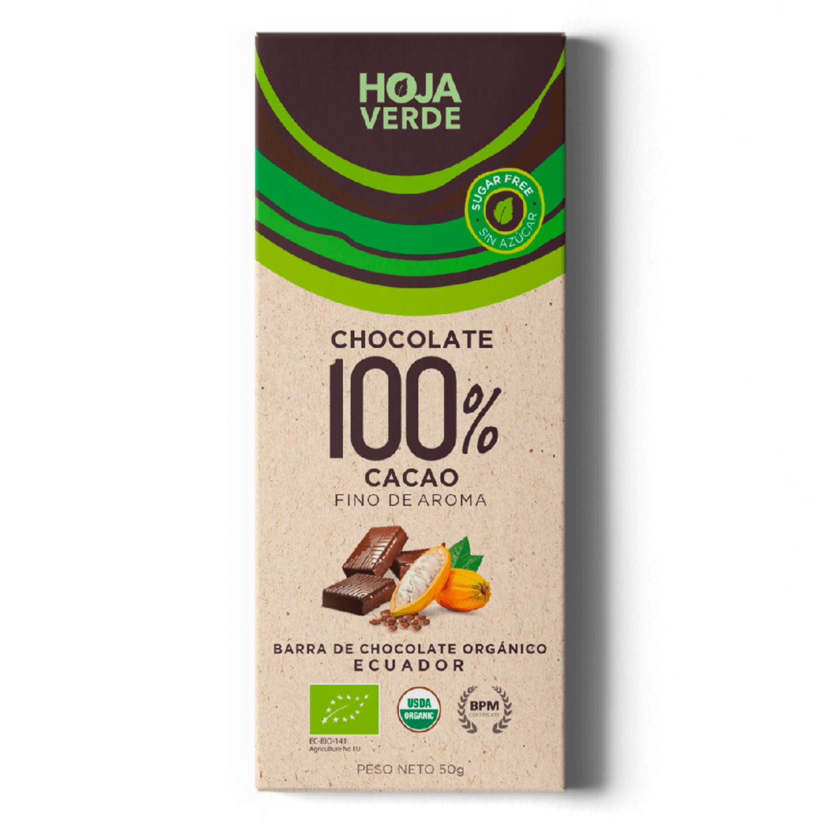 Barra de Chocolate Pura 100%