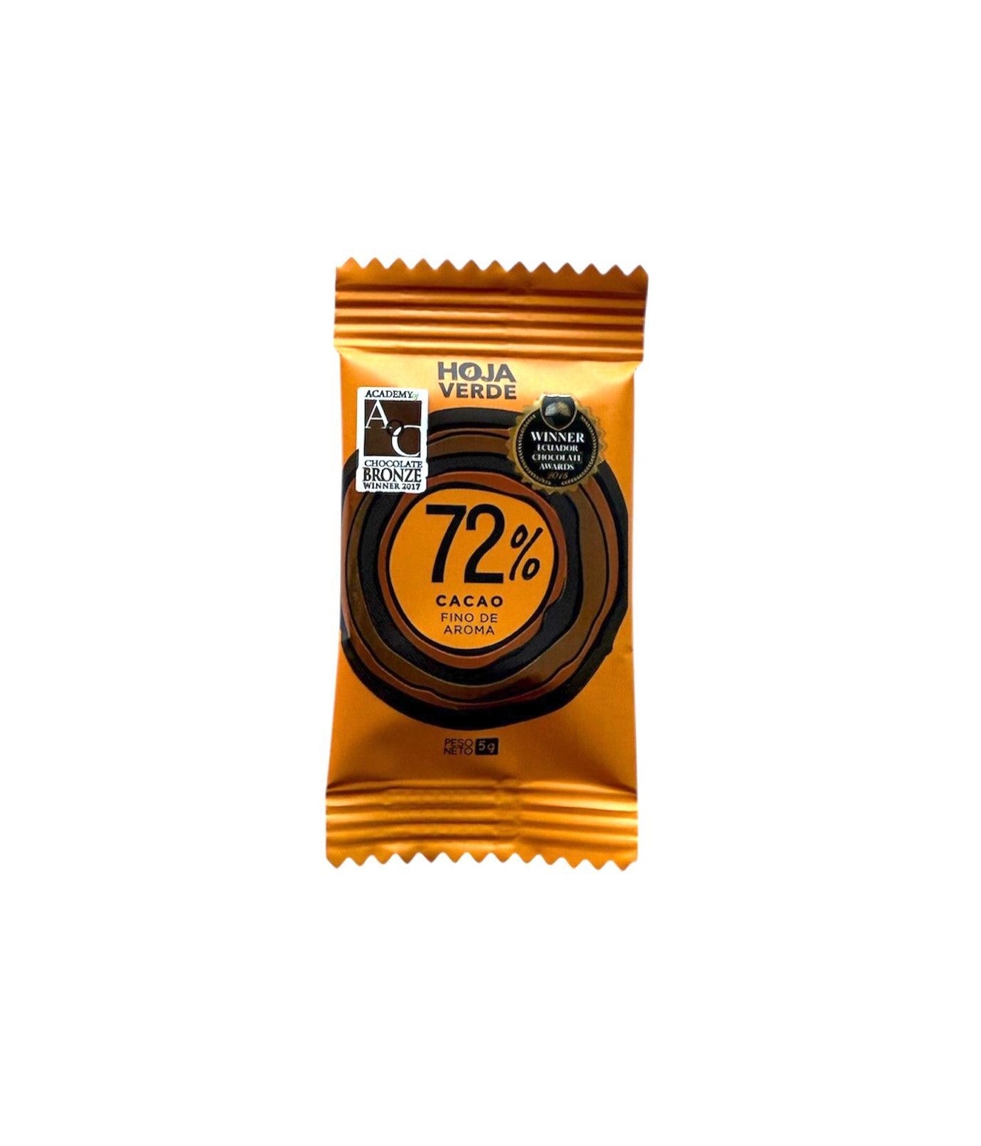 mini barra 5gr HOJA VERDE 72%