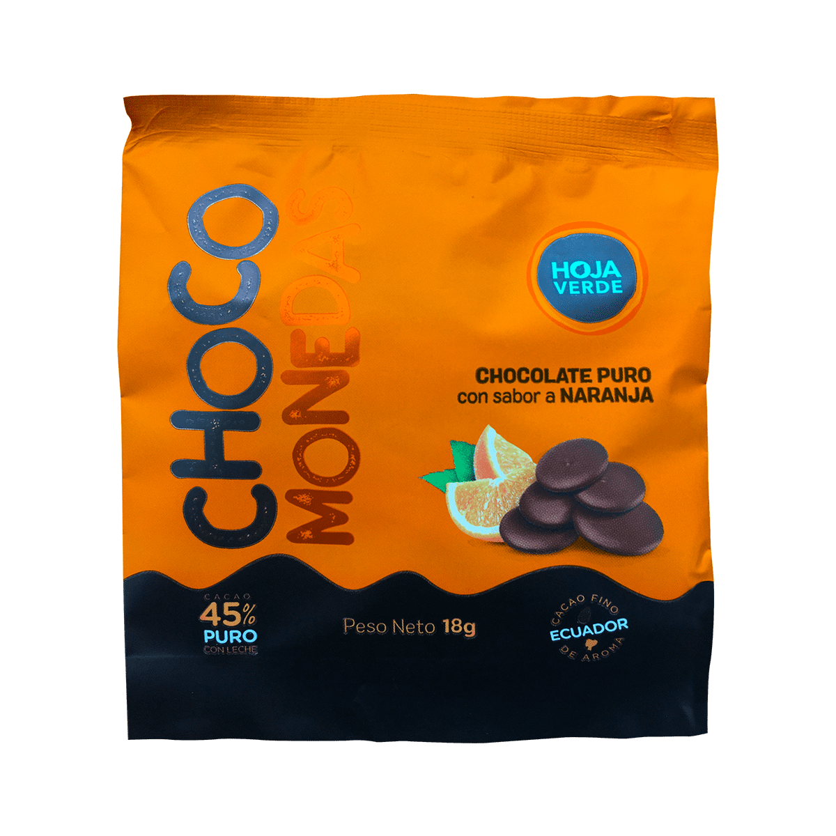 CHOCO Monedas Sabor a Naranja 18gr