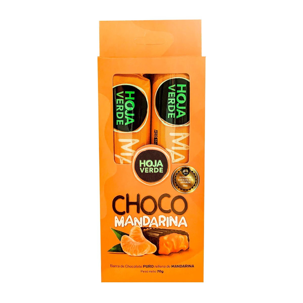 Duo Pack Barra Rellena Sabor a Mandarina