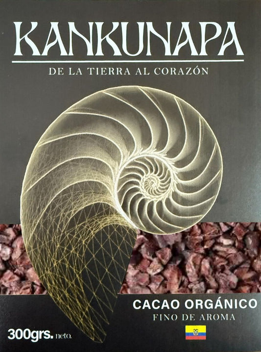 Nibs de cacao Ecuatoriano orgánico KANKUNAPA 300GR